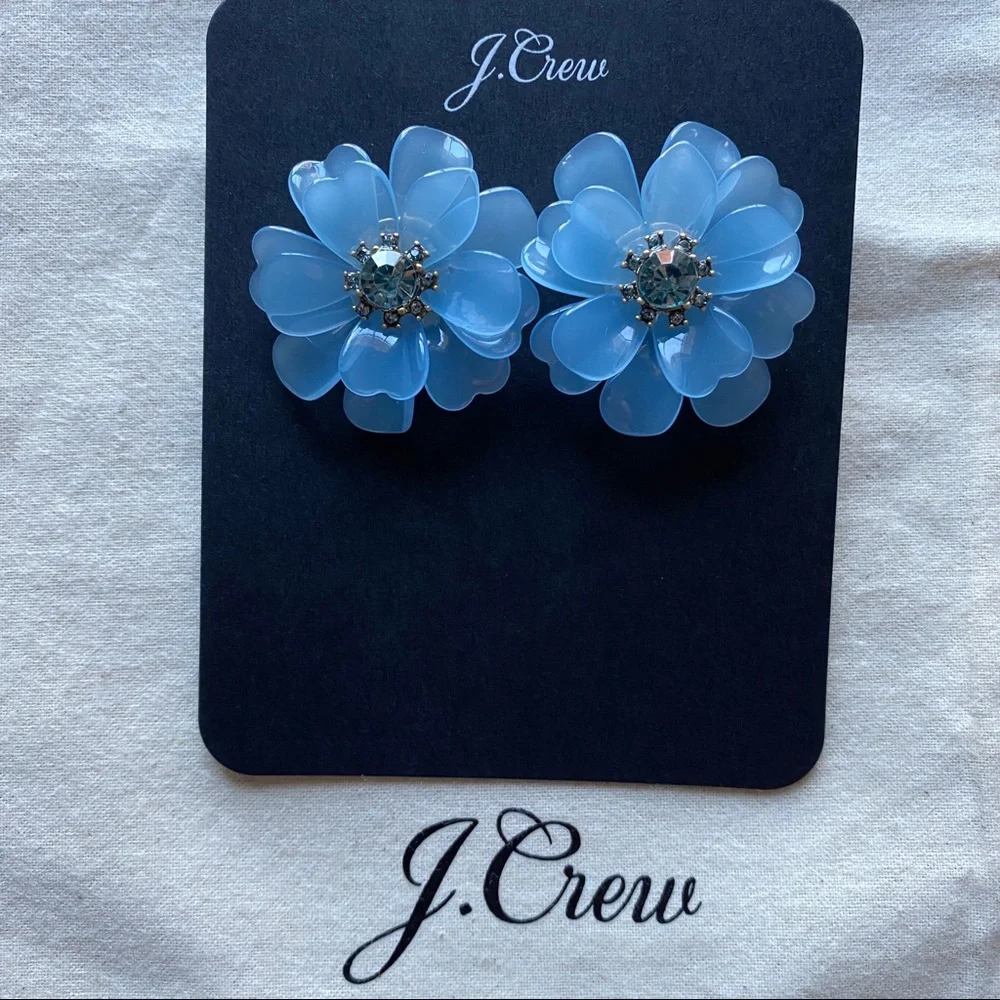 J. Crew Full bloom flower earrings - Picture 2 of 7